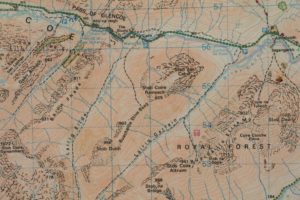 Map of Buachaille Etive Beag